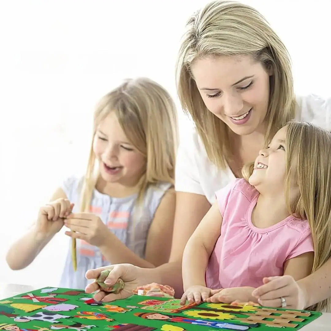 Montessori-Filzboard Bauernhof