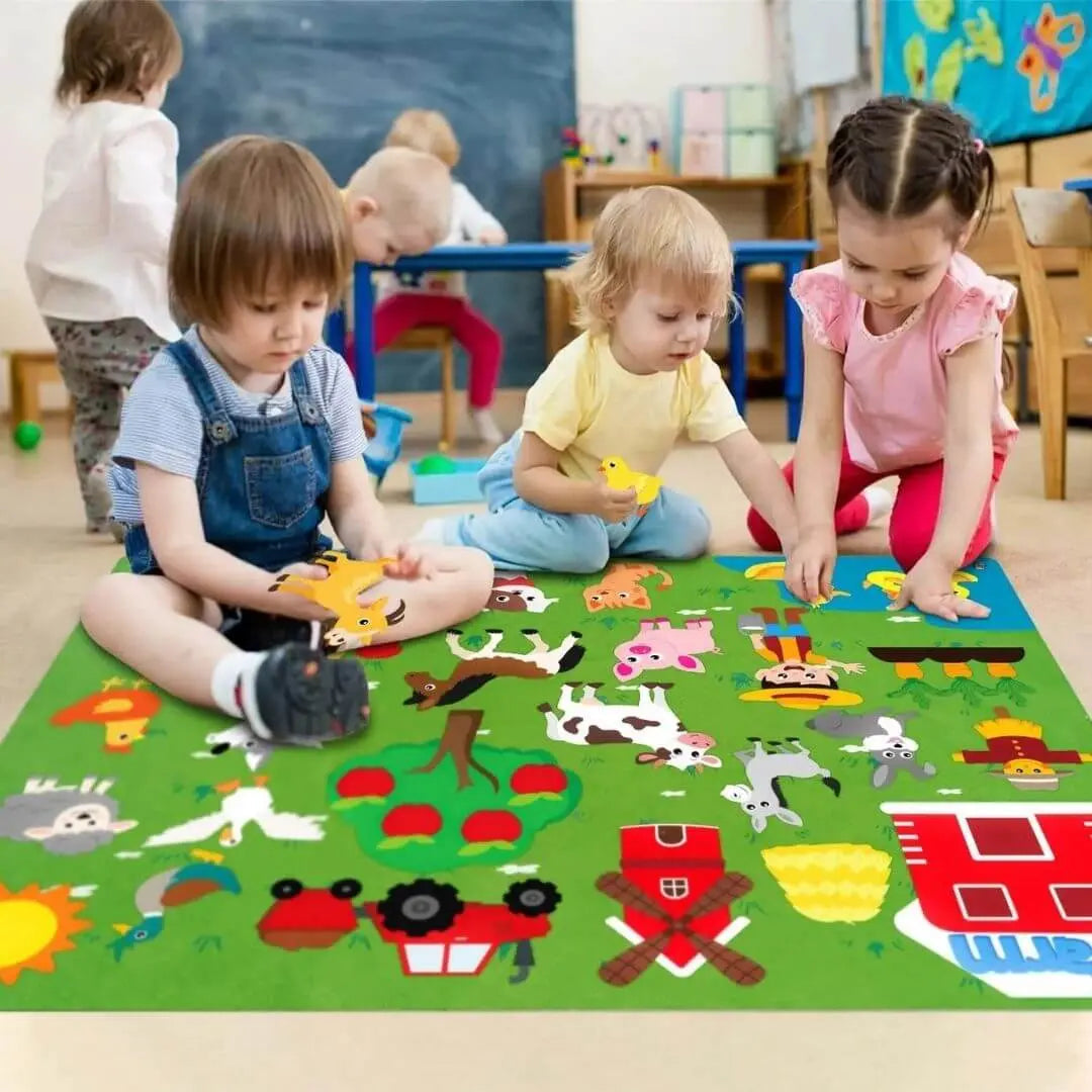 Montessori-Filzboard Bauernhof