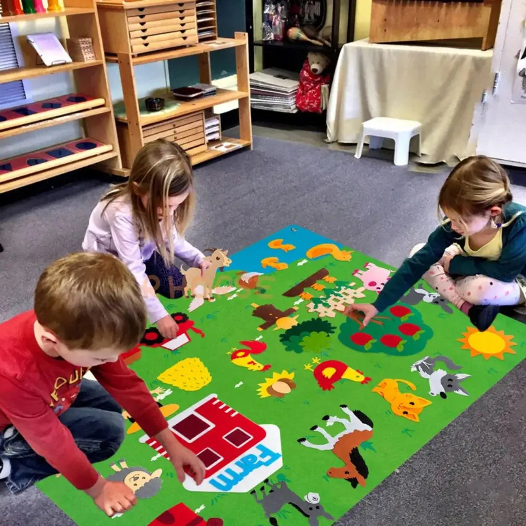 Montessori-Filzboard Bauernhof