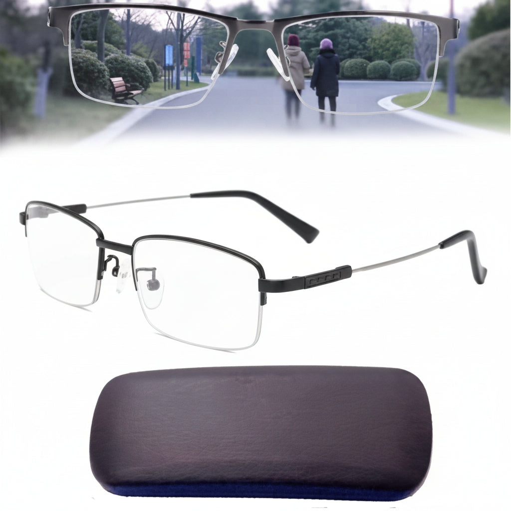Multifokale Gleitsicht-Lesebrille mit UV-Schutz