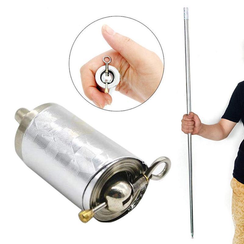 Multifunktionaler Abwehrstab aus Edelstahl – leicht und kompakt, ausziehbar von 5 cm bis 110 cm