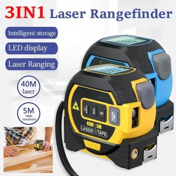 Multifunktionales 3-in-1-Laser-Maßband mit Infrarot