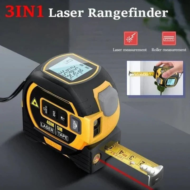 Multifunktionales 3-in-1-Laser-Maßband mit Infrarot