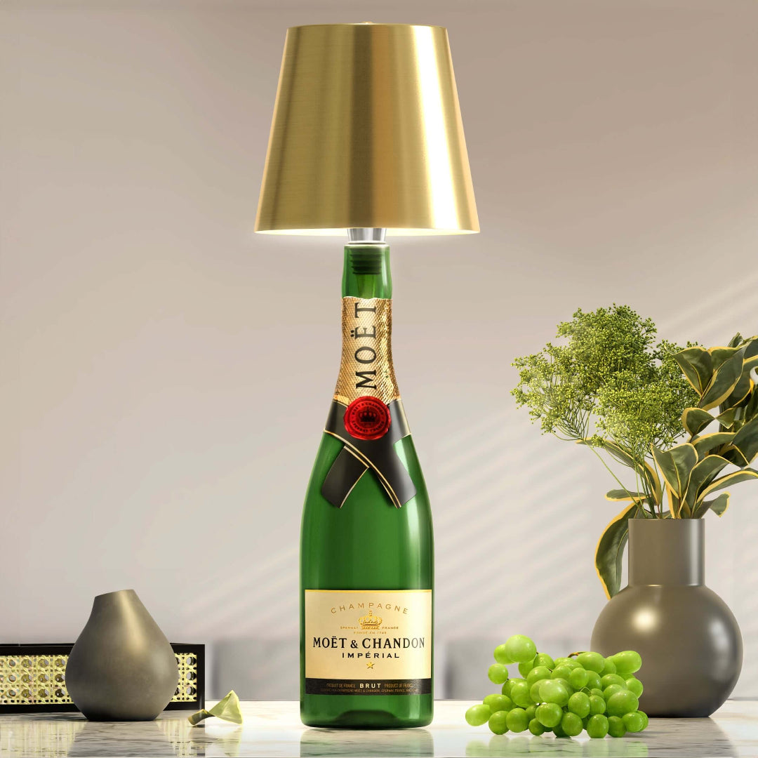 Nachhaltige LED-Flaschenlampe