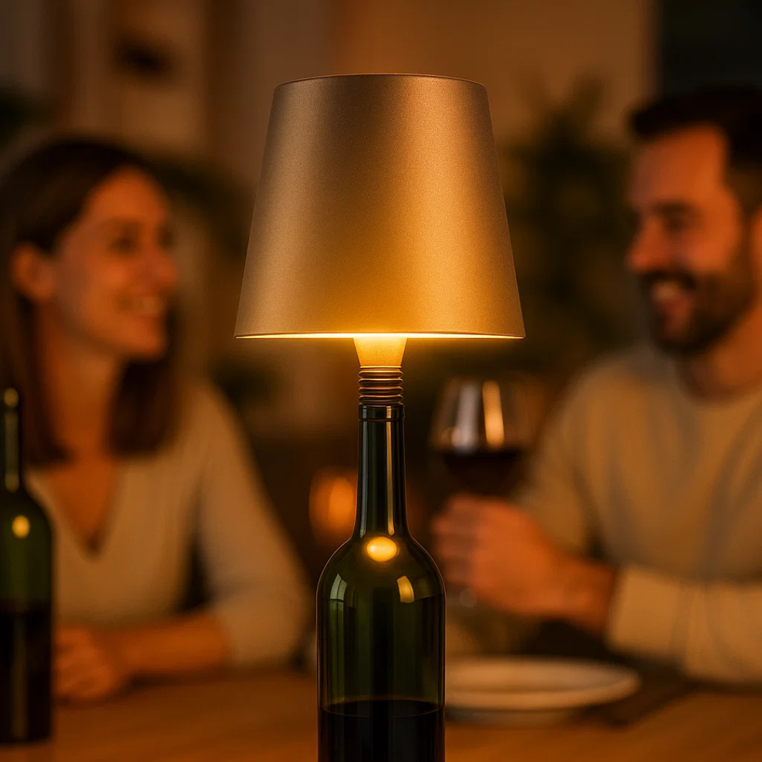 Nachhaltige LED-Flaschenlampe