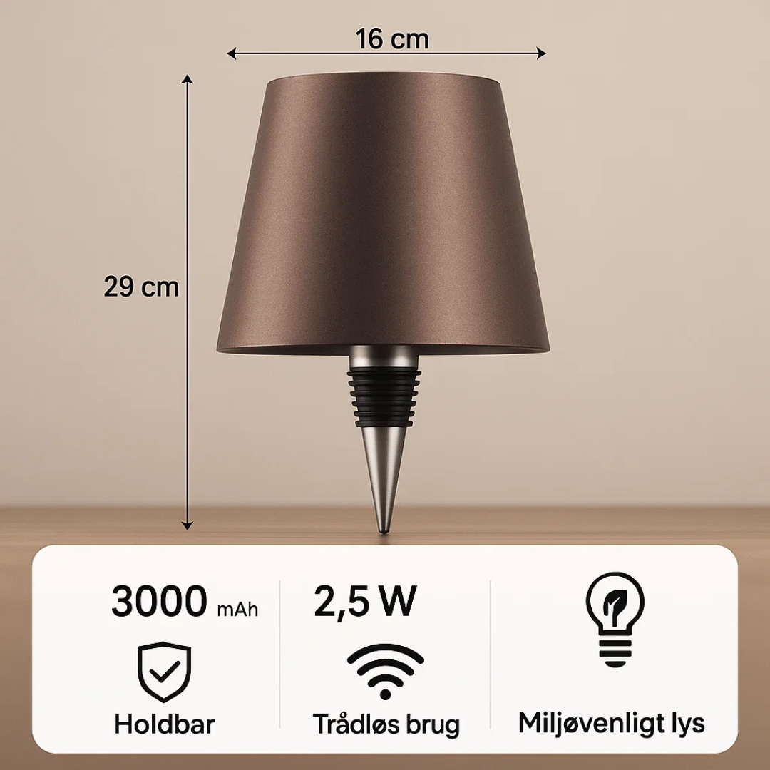 Nachhaltige LED-Flaschenlampe