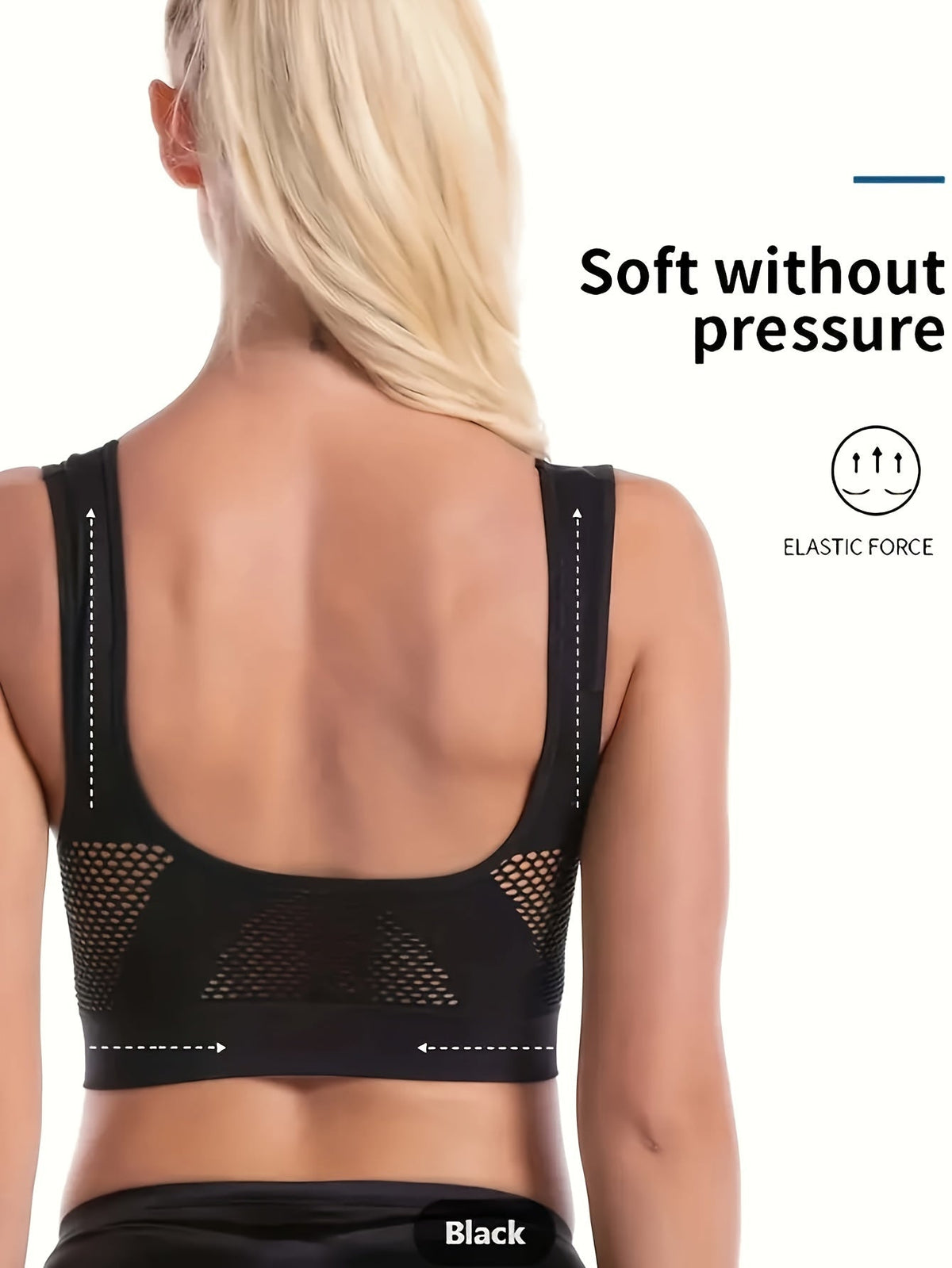 Nahtloser, gepolsterter Damen-Sport-BH aus EVA – Atmungsaktives Material
