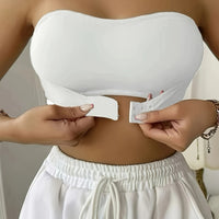 Nahtloser rutschfester Bandeau-Sport-BH - Komfort und Stil