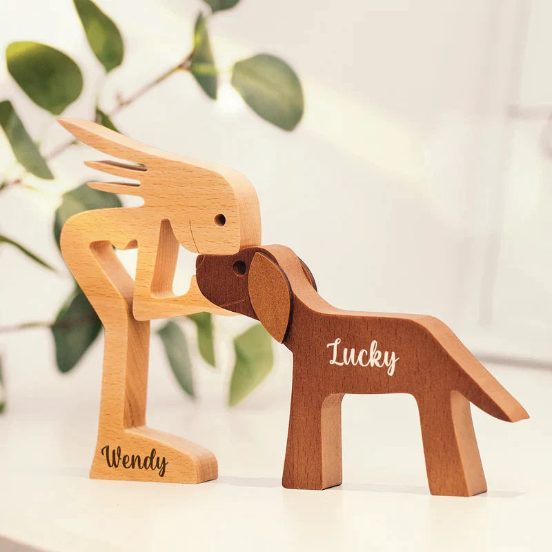 Natürliche Tierfigur aus Holz für eine gemütliche Wohnatmosphäre