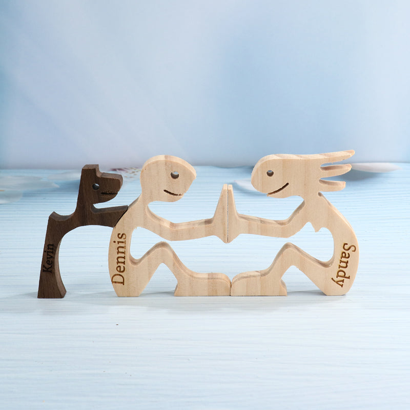Natürliche Tierfigur aus Holz für eine gemütliche Wohnatmosphäre