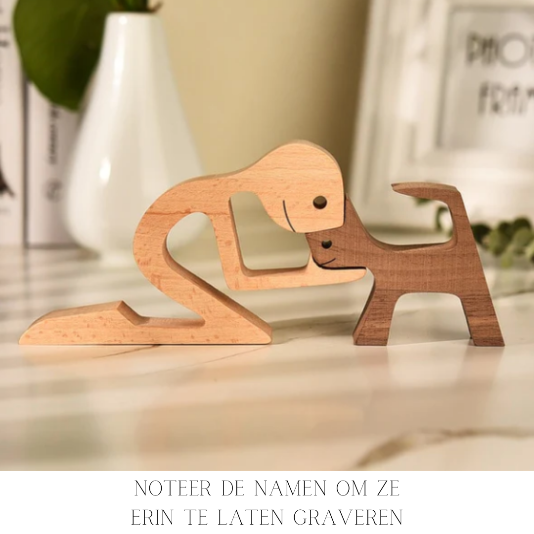 Natürliche Tierfigur aus Holz für eine gemütliche Wohnatmosphäre