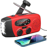 Notfallradio mit Handkurbel und Solarpanel