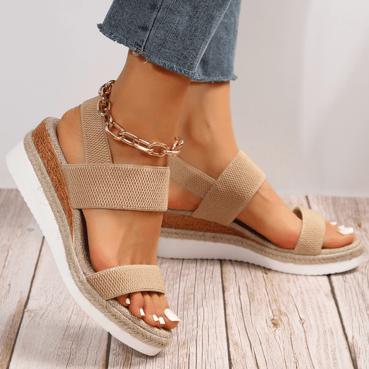Orthopädische Damen-Sandalen mit offener Zehenpartie