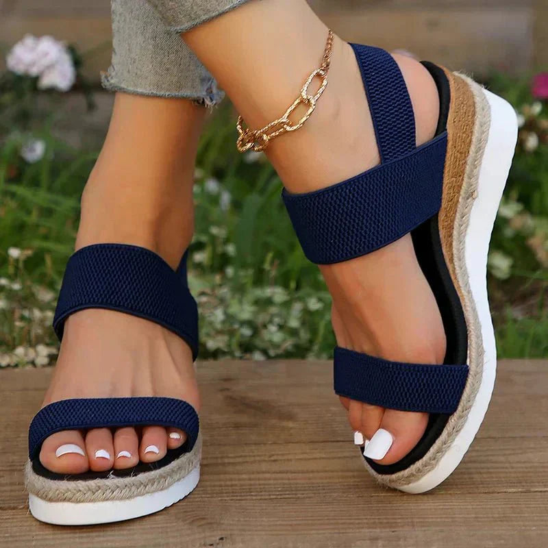 Orthopädische Damen-Sandalen mit offener Zehenpartie