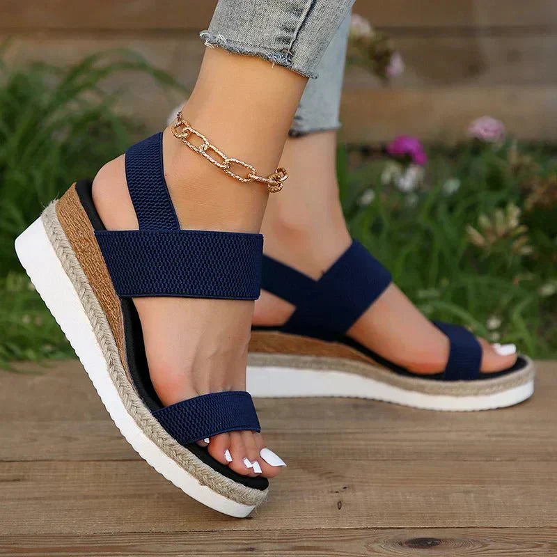 Orthopädische Damen-Sandalen mit offener Zehenpartie