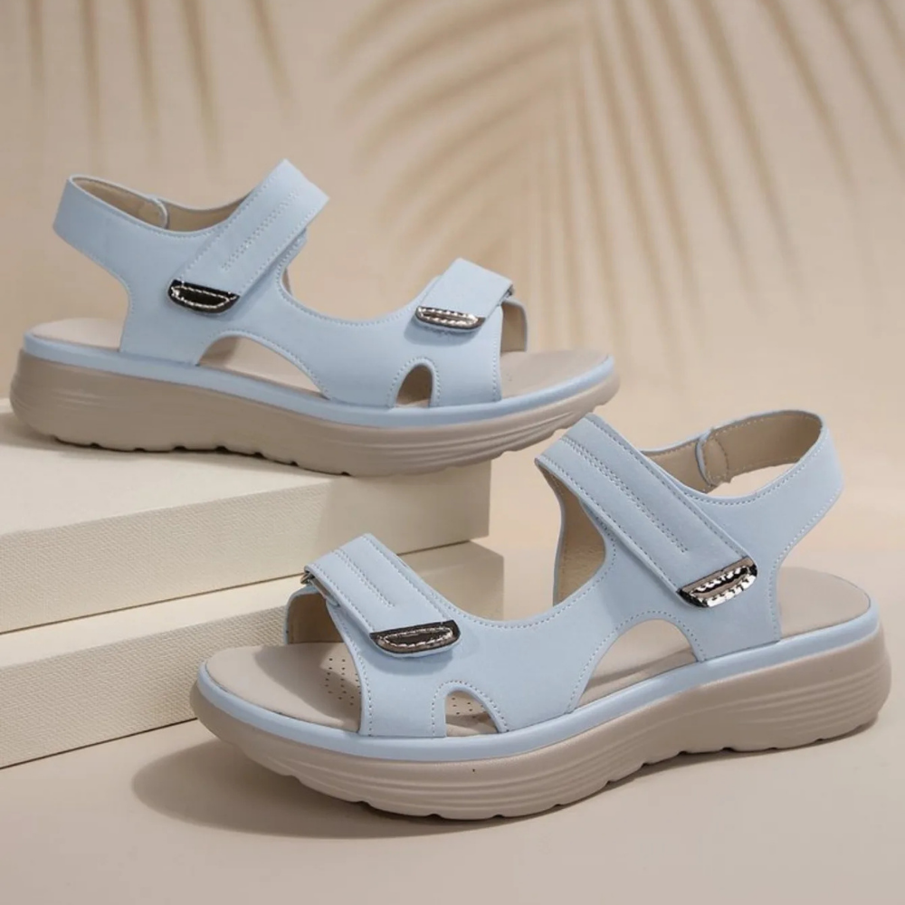 Orthopädische Damen-Sandalen – verstellbare Riemen, anatomische Unterstützung, elegantes Design