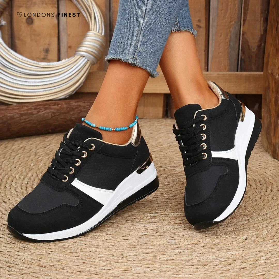 Orthopädische Damen-Schuhe mit Fußgewölbestütze und Memory-Schaum-Polsterung – atmungsaktiv, lässig und bequem