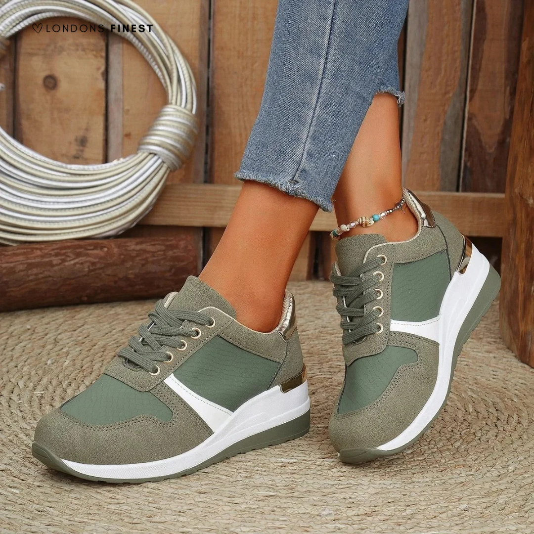 Orthopädische Damen-Schuhe mit Fußgewölbestütze und Memory-Schaum-Polsterung – atmungsaktiv, lässig und bequem