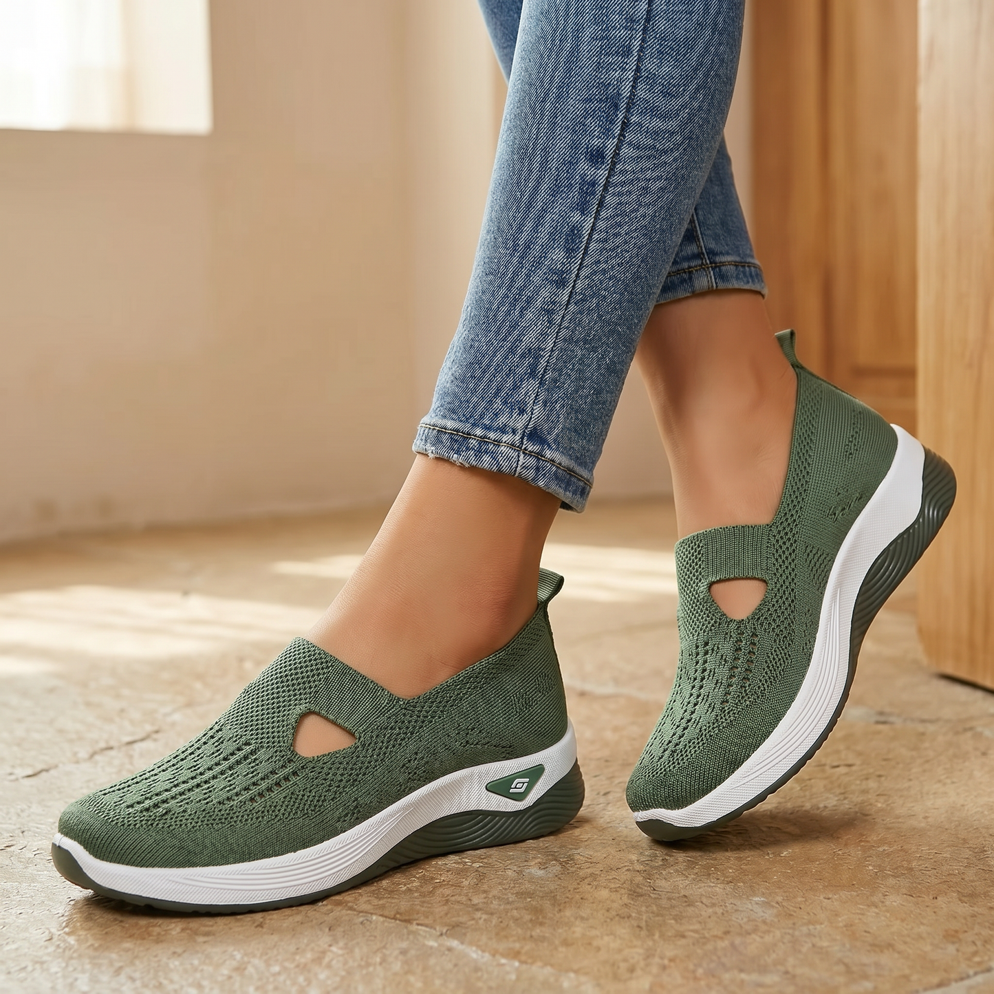 Orthopädische Damen-Slipper | Atmungsaktiv | Geeignet für geschwollene Füße