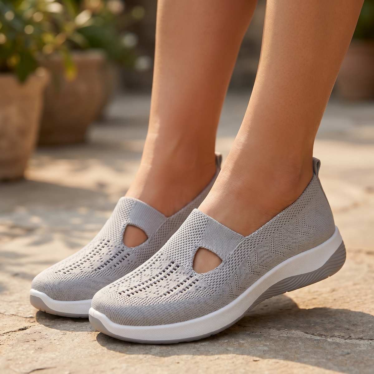 Orthopädische Damen-Slipper | Atmungsaktiv | Geeignet für geschwollene Füße