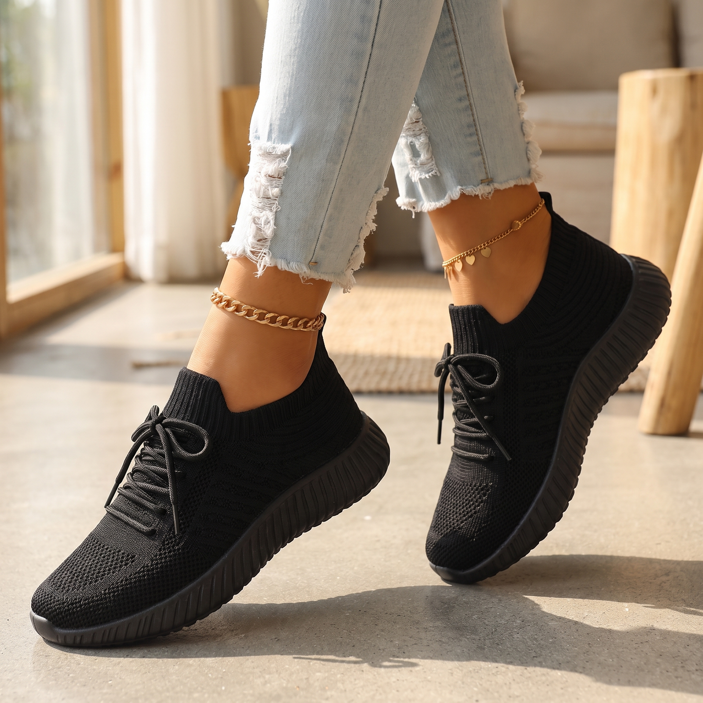 Orthopädische Damen-Sneaker | Memory-Schaum | Geeignet für geschwollene Füße & Diabetes