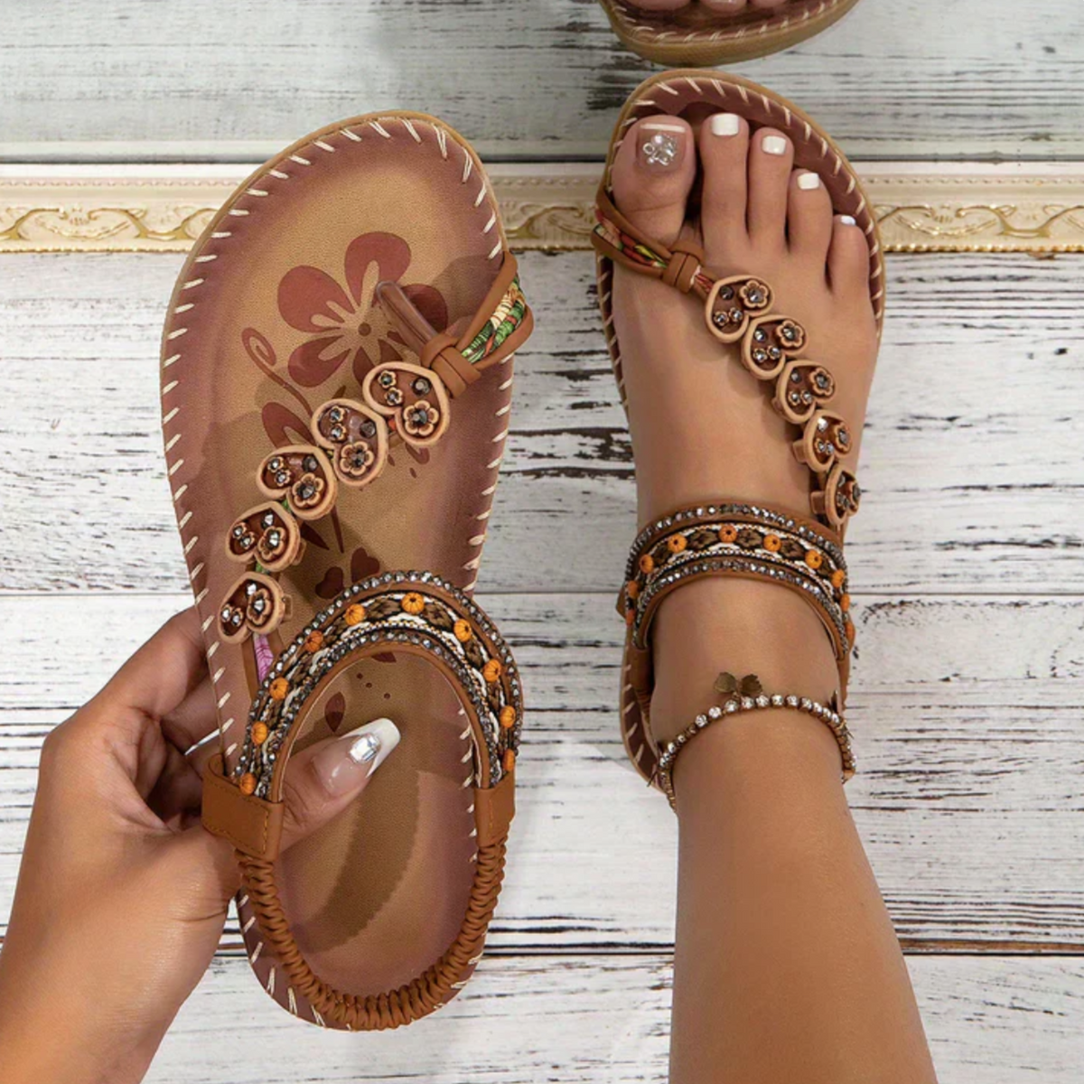 Orthopädische Damensandalen