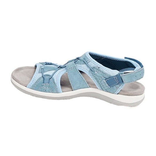 Orthopädische Damensandalen mit Nanoschaum-Sohle