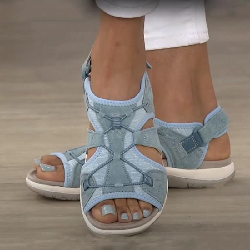 Orthopädische Damensandalen mit Nanoschaum-Sohle