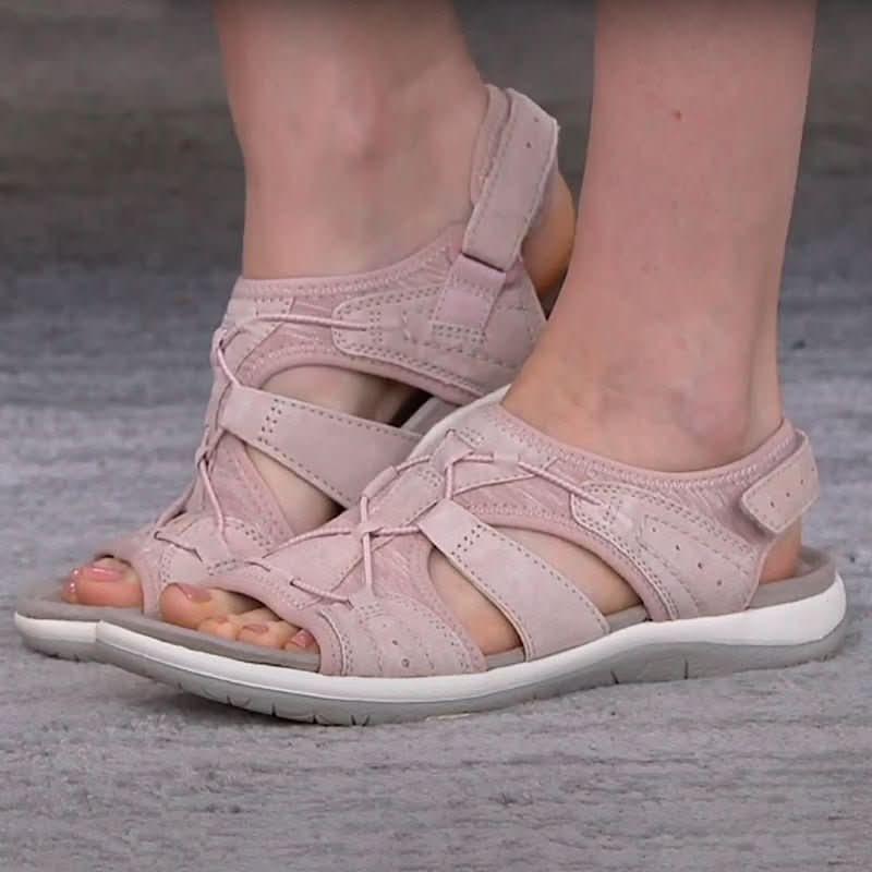 Orthopädische Damensandalen mit Nanoschaum-Sohle