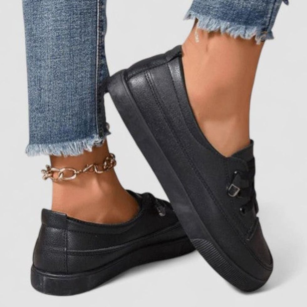 Orthopädische, gedämpfte Damen-Freizeitsneaker zum Schnüren