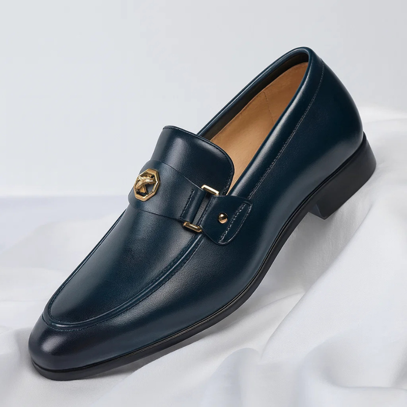 Orthopädische Herren-Loafer mit Schnalle