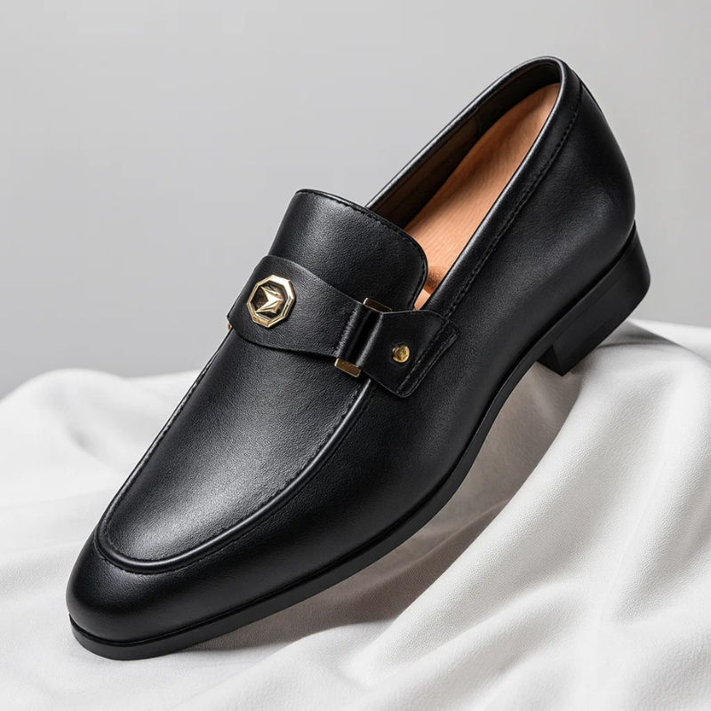 Orthopädische Herren-Loafer mit Schnalle