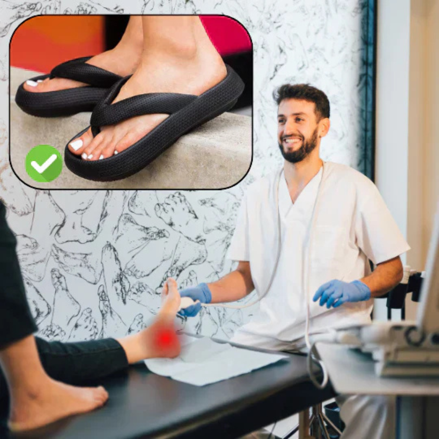 Orthopädische Komfort-Flip-Flops