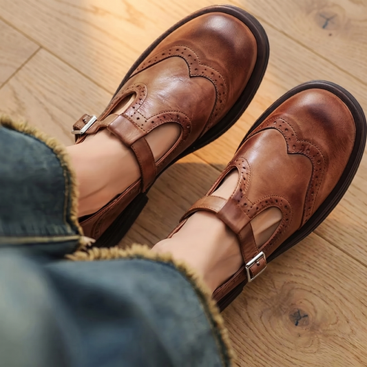 Orthopädische Leder-Mary-Janes für Damen | Bequeme Schuhe für den ganzen Tag