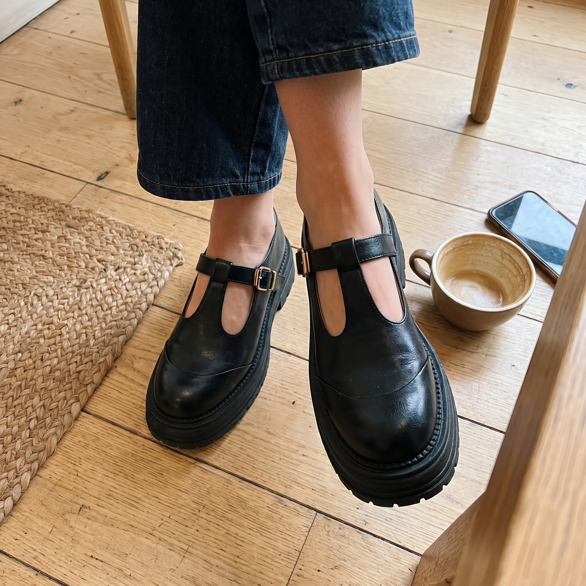 Orthopädische Mary-Jane-Schuhe für Damen mit verstellbarem Riemen