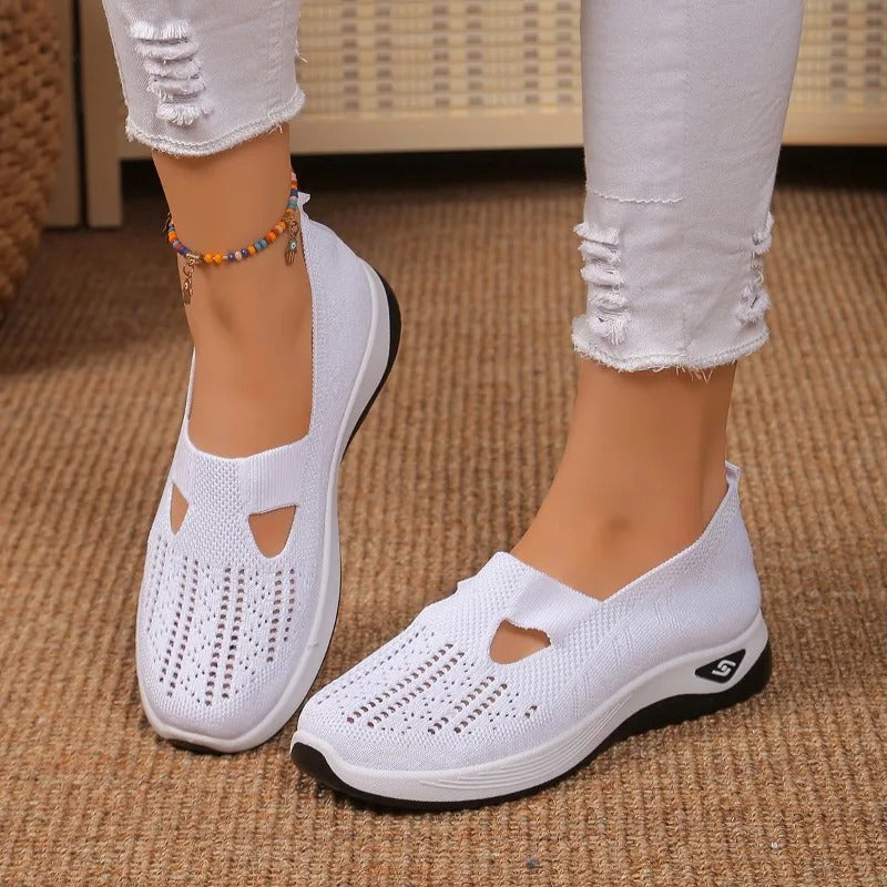 Orthopädische Schuhe mit Stützfunktion und atmungsaktivem Design für den Alltag – Slipper zum Hineinschlüpfen