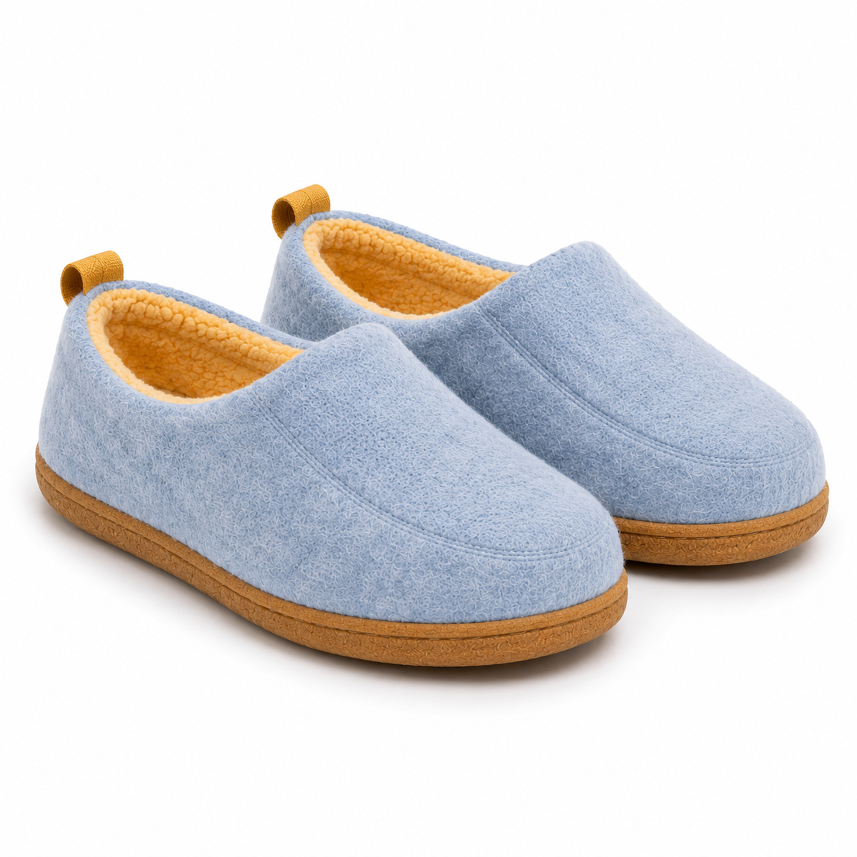 Orthopädische Unisex-Hausschuhe mit fester Sohle und Fleece-Futter