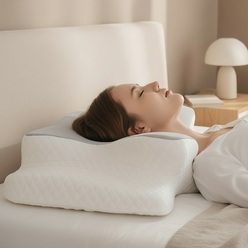 Orthopädisches Memory-Foam-Kissen zur Linderung von Nacken- und Schulterschmerzen
