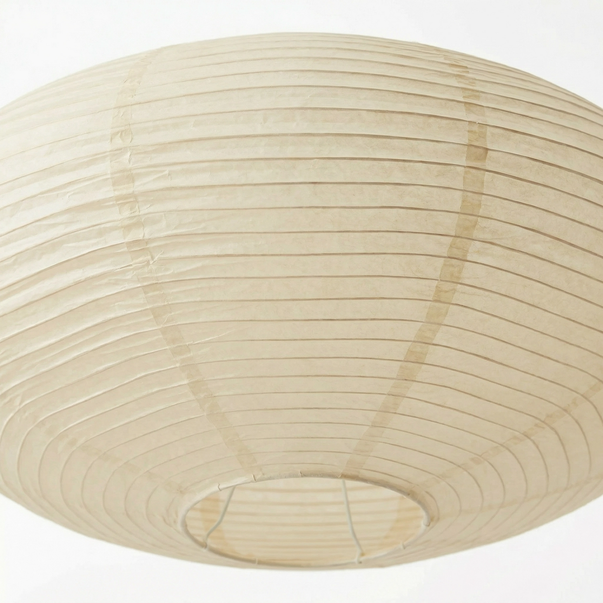 Ovale LED-Pendelleuchte im Wabi-Sabi-Stil mit Reispapierschirm