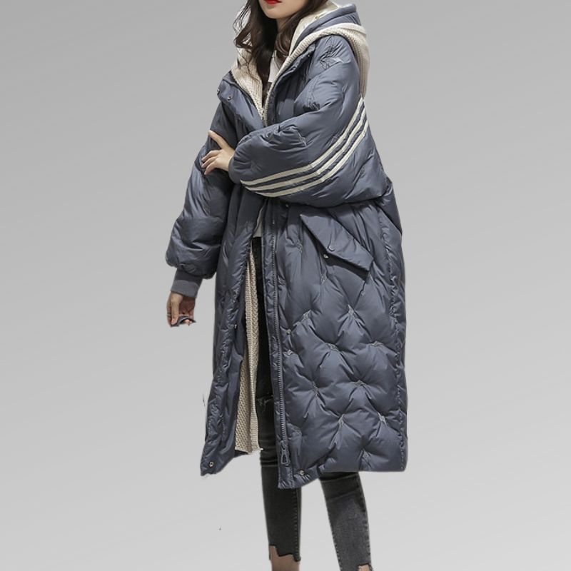 Oversize-Steppmantel für Damen