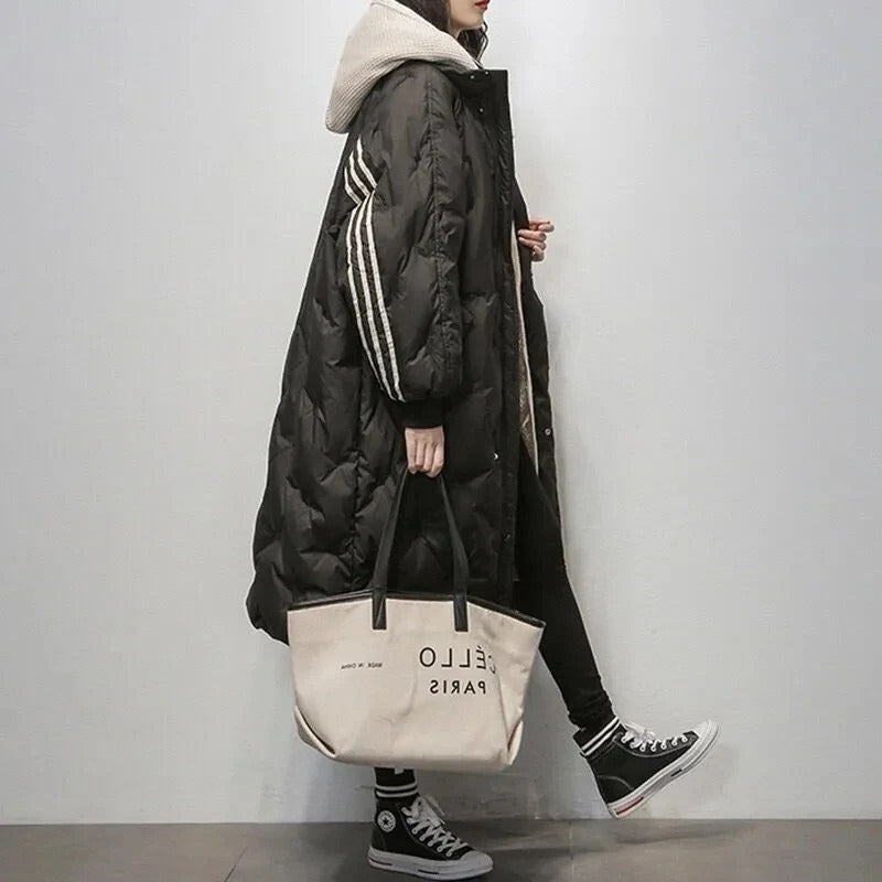 Oversize-Steppmantel für Damen