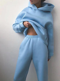 Oversized Hoodie- und Jogginghosen-Set für Damen