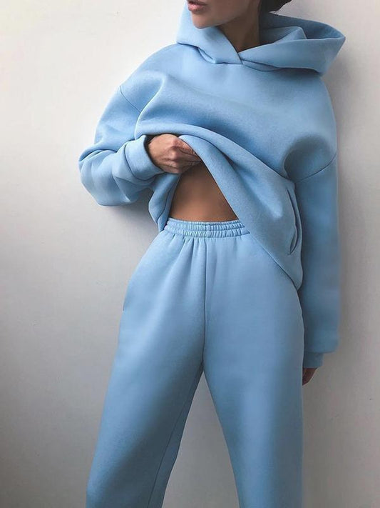 Oversized Hoodie- und Jogginghosen-Set für Damen
