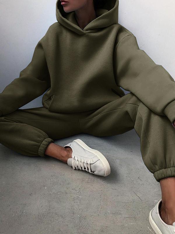 Oversized Hoodie- und Jogginghosen-Set für Damen