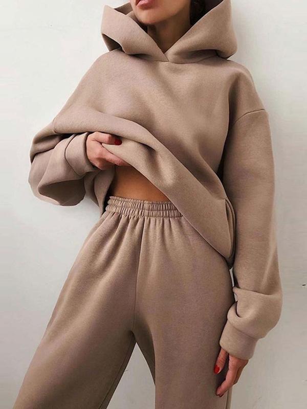 Oversized Hoodie- und Jogginghosen-Set für Damen