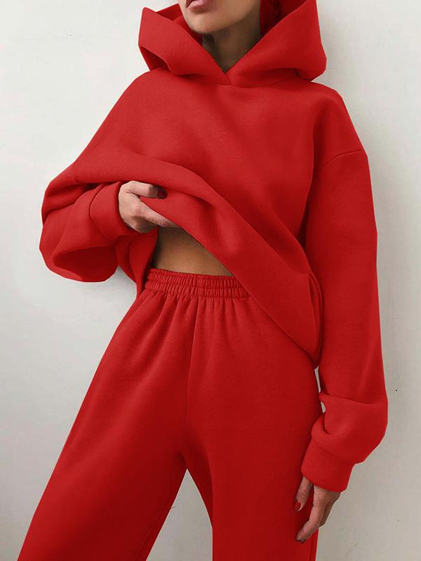 Oversized Hoodie- und Jogginghosen-Set für Damen