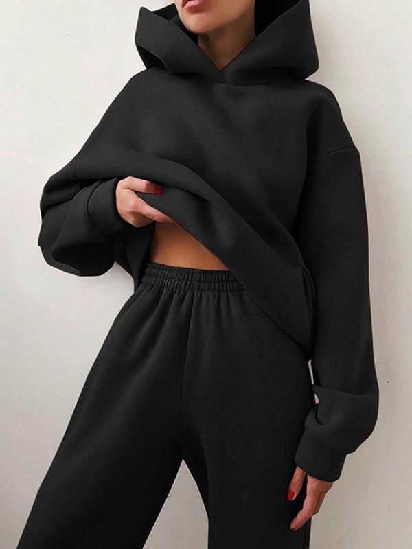 Oversized Hoodie- und Jogginghosen-Set für Damen