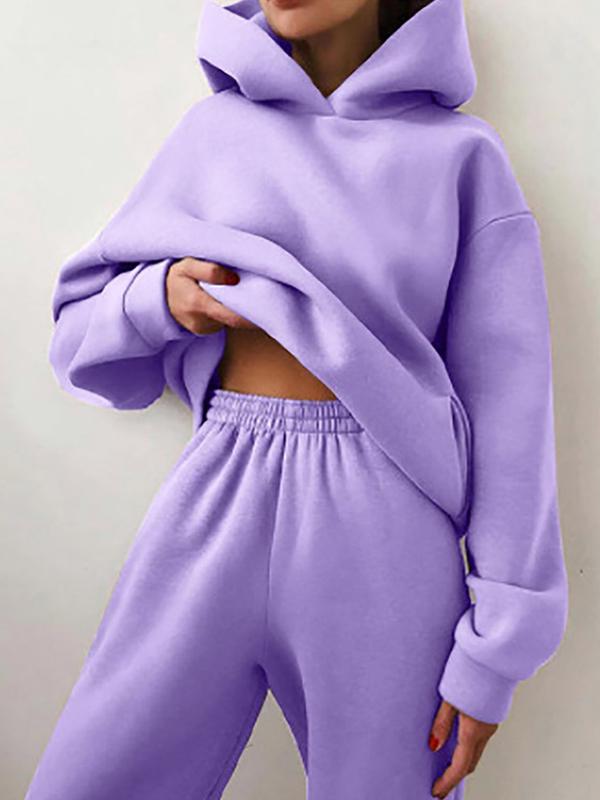 Oversized Hoodie- und Jogginghosen-Set für Damen