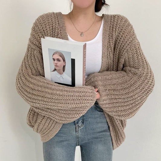 Oversized Offene Strickjacke für Damen
