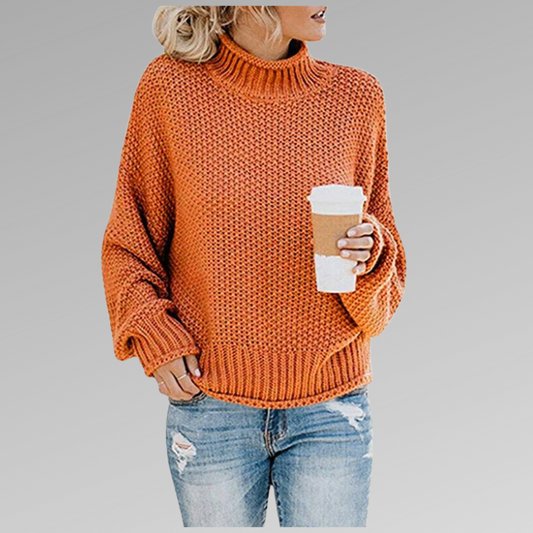 Oversized-Rollkragenpullover für Damen